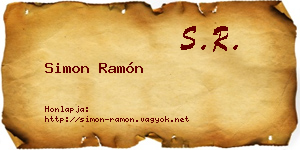 Simon Ramón névjegykártya